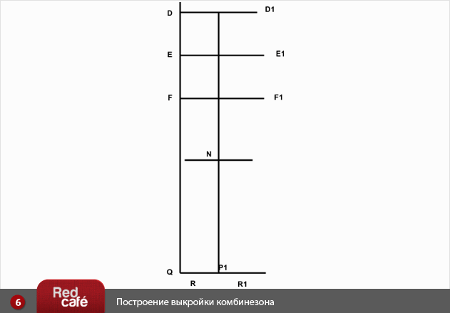 RedCafe | Построение выкройки комбинезона RedCafe | Построение выкройки комбинезона