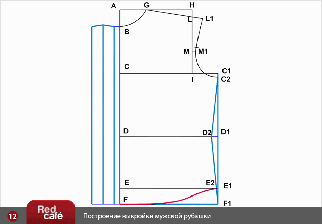 Выкройка мужской рубашки | RedCafe Выкройка мужской рубашки | RedCafe