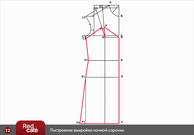 Комбинация на бретельках выкройка Комбинация на бретельках выкройка