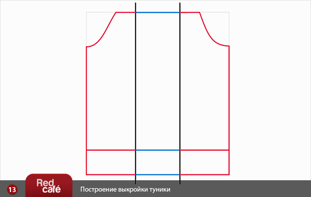 Как построить выкройку туники на себя Как построить выкройку туники на себя