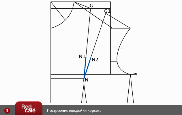 Построение выкройки корсета | RedCafe.ru Построение выкройки корсета | RedCafe.ru