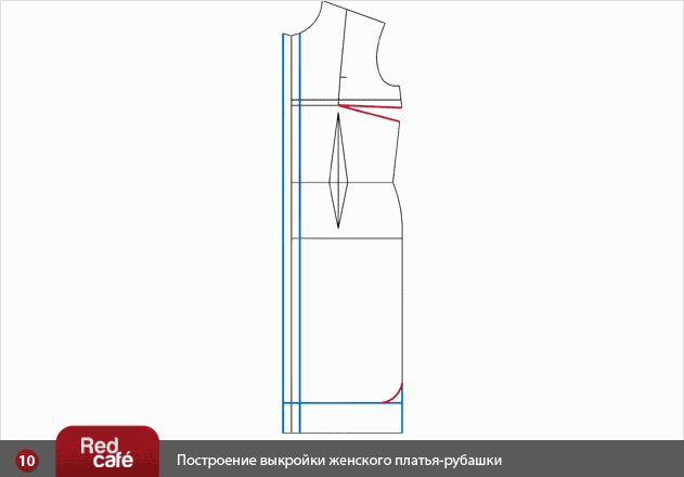 Моделирование платья-рубашки | RedCafe.ru Моделирование платья-рубашки | RedCafe.ru